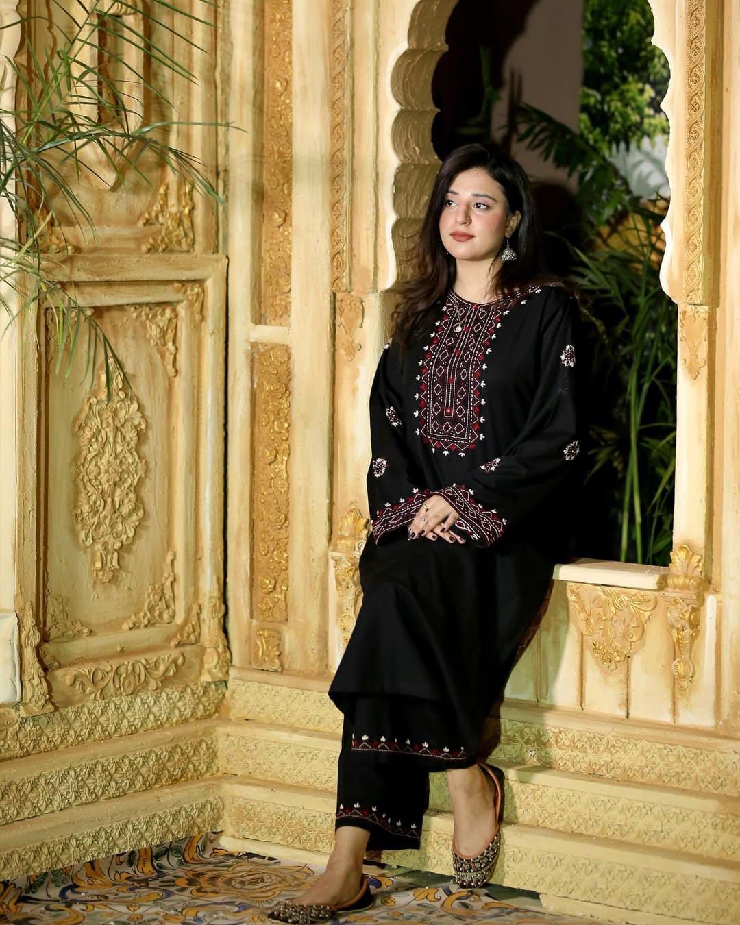 SINDHI EMB LONG LENGHT Stitched 2 pieces